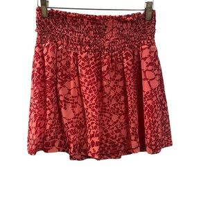 Kensie Ruched Elastic Waist Mini Skirt Size XS